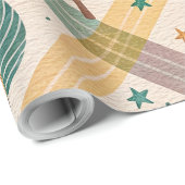 Pink Checkered Holiday Wrapping Paper Geschenkpapier (Rolleneckpunkt)