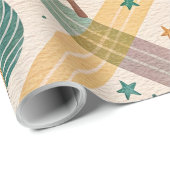 Pink Checkered Holiday Wrapping Paper Geschenkpapier (Rolleneckpunkt)