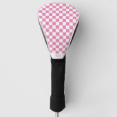 pink checkered monogram golf headcover (Vorderseite)