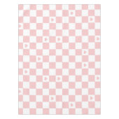 Pink Checkered Pattern Background Tablecloth Tischdecke (Vorderseite)