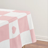 Pink Checkered Pattern Background Tablecloth Tischdecke (Beispiel)