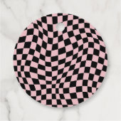 Pink Checkered Preppy Lächeln Geburtstag Vielen Da Geschenkanhänger (Rückseite)