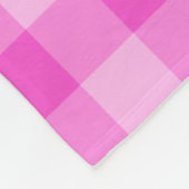 Pink Checkered Square Seamless Pattern  Fleecedecke (Ecke)