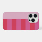 Pink Cheerful stripes pattern iPhone Hülle (Rückseite (Horizontal))