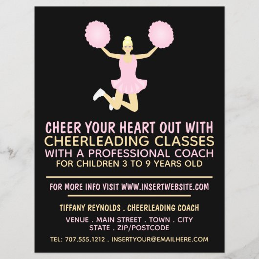 Pink Cheerleader, Cheerleader in der Werbung für K Flyer (Vorne)