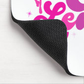 Pink Cheerleader Football USA Sport Mousepad (Ecke)