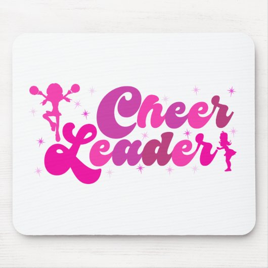 Pink Cheerleader Football USA Sport Mousepad (Vorne)