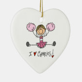 Pink Cheerleader Keramikornament (Rechts)