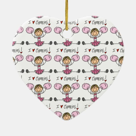 Pink Cheerleader Keramikornament (Hinten)