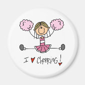 Pink Cheerleader Magnet (Vorne)