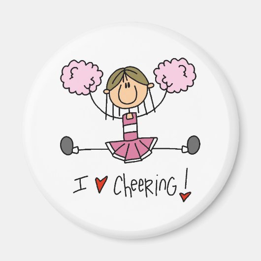 Pink Cheerleader Magnet (Vorne)