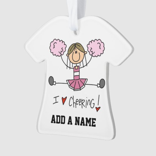 Pink Cheerleader Ornament (Vorderseite)