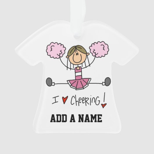 Pink Cheerleader Ornament (Vorderseite)