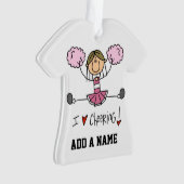 Pink Cheerleader Ornament (Vorderseite)
