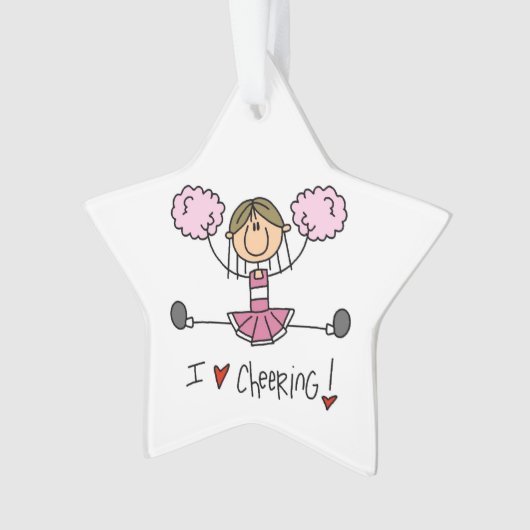 Pink Cheerleader Ornament (Vorderseite)
