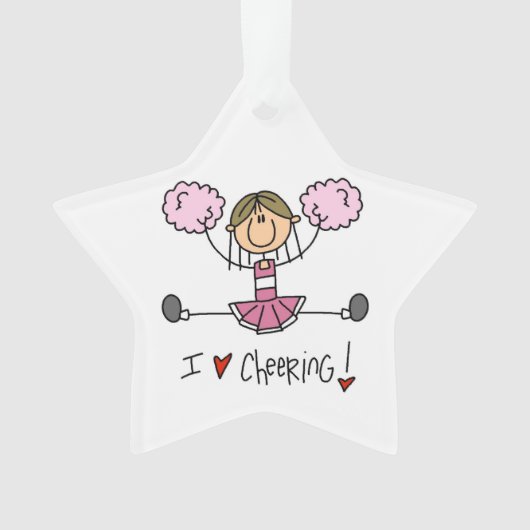 Pink Cheerleader Ornament (Vorderseite)
