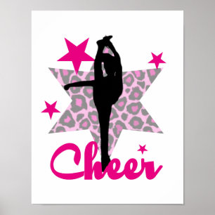 Pink Cheerleader Poster