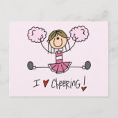 Pink Cheerleader Tshirts und Geschenke Postkarte (Vorderseite)