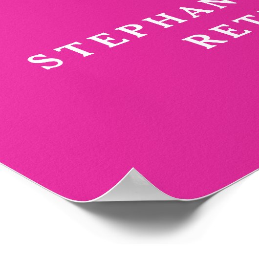 Pink Cheers to 65 Years Retirement Party Willkomme Poster (Ecke)