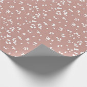 Pink Cheetah Animal Print Wrapping Paper Geschenkpapier (Ecke)