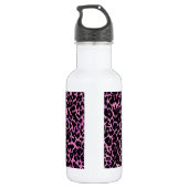 Pink Cheetah Edelstahlflasche (Rückseite)