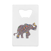 Pink-Cheetah-Elephant Geldbeutel Flaschenöffner (Rückseite)