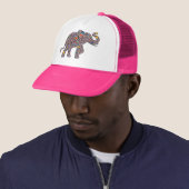 Pink Cheetah Elephant Truckerkappe (Beispiel)