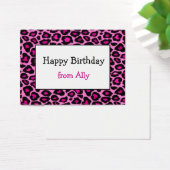 Pink Cheetah Geschenkverpackung / Geschenkmarke (# (Schreibtisch)