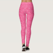 Pink Cheetah Leopard Print Leggings (Rückseite)