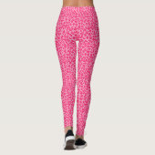 Pink Cheetah Leopard Print Leggings (Rückseite)