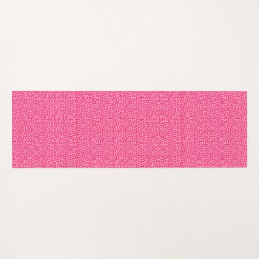 Pink Cheetah Leopard Print Yogamatte (Rückseite (Horizontal))