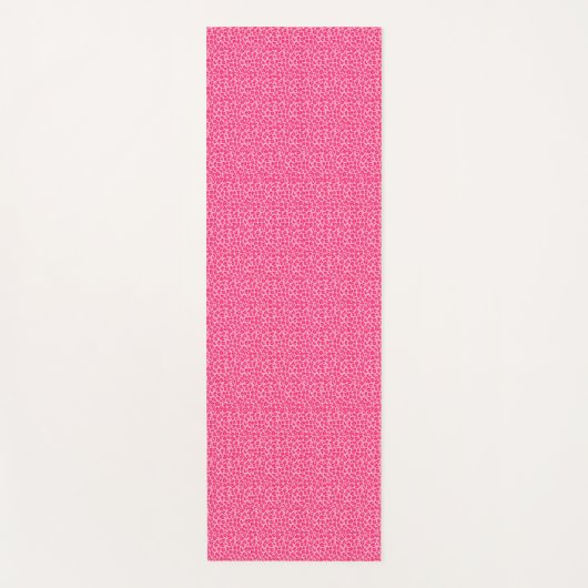 Pink Cheetah Leopard Print Yogamatte (Vorderseite)