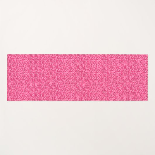 Pink Cheetah Leopard Print Yogamatte (Vorderseite (Horizontal))