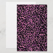 Pink Cheetah Pattern Briefpapier (Vorne/Hinten)