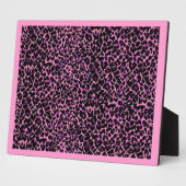 Pink Cheetah Pattern Fotoplatte (Seite)