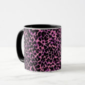 Pink Cheetah Pattern Tasse (Vorderseite Links)