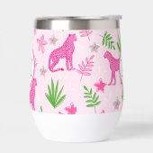 Pink Cheetah Preppy Monogram Pink Background (Links)