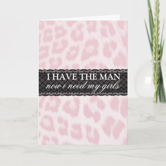 Pink Cheetah Print Bridesmaid Request Card Einladung (Vorderseite)