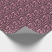 Pink Cheetah Print Geschenkpapier (Ecke)