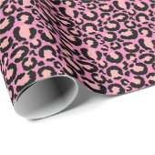 Pink Cheetah Print Geschenkpapier (Rolleneckpunkt)