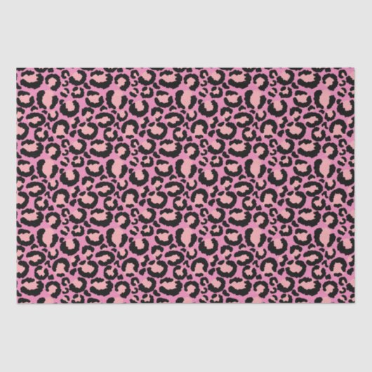 Pink Cheetah Print Seidenpapier (Vorderseite)