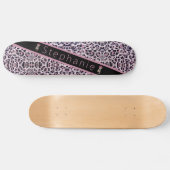 Pink Cheetah Skateboard (Horizontal)