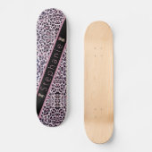 Pink Cheetah Skateboard (Vorderseite)