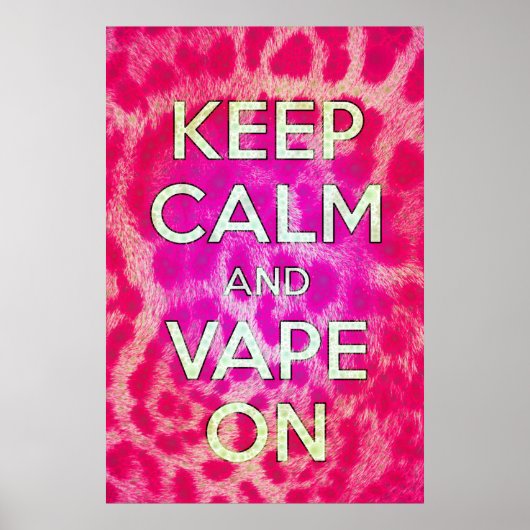 Pink Cheetah Vape Poster (Vorne)