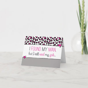 Pink Cheetah Werden Sie meine Jr. Bridesmaid? Kart Einladung