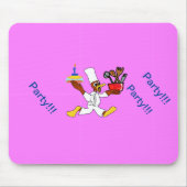 Pink Chef Ducky Birthday  Mousepad (Vorne)