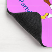 Pink Chef Ducky Geburtstag Mousepad (Ecke)