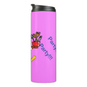 Pink Chef Ducky Geburtstag  Thermosbecher (Nach rechts gedreht)