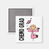 Pink CHEMO GRAD 1 (Brustkrebs) Magnet (Vorderseite/Rückseite)