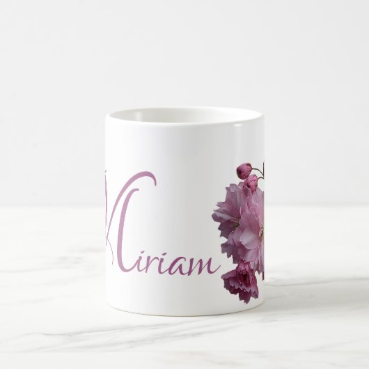 Pink cherblüte boho kaffeetasse (Mittel)